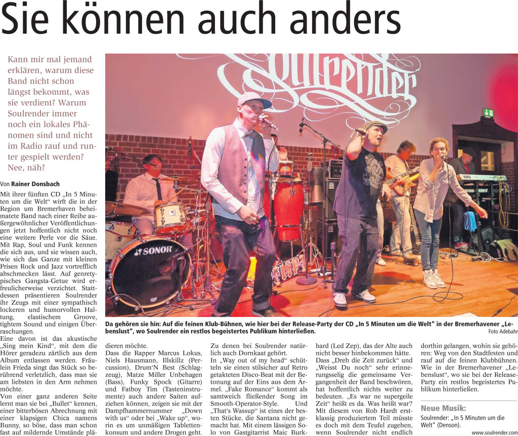 Nordseezeitung 07.12.2013